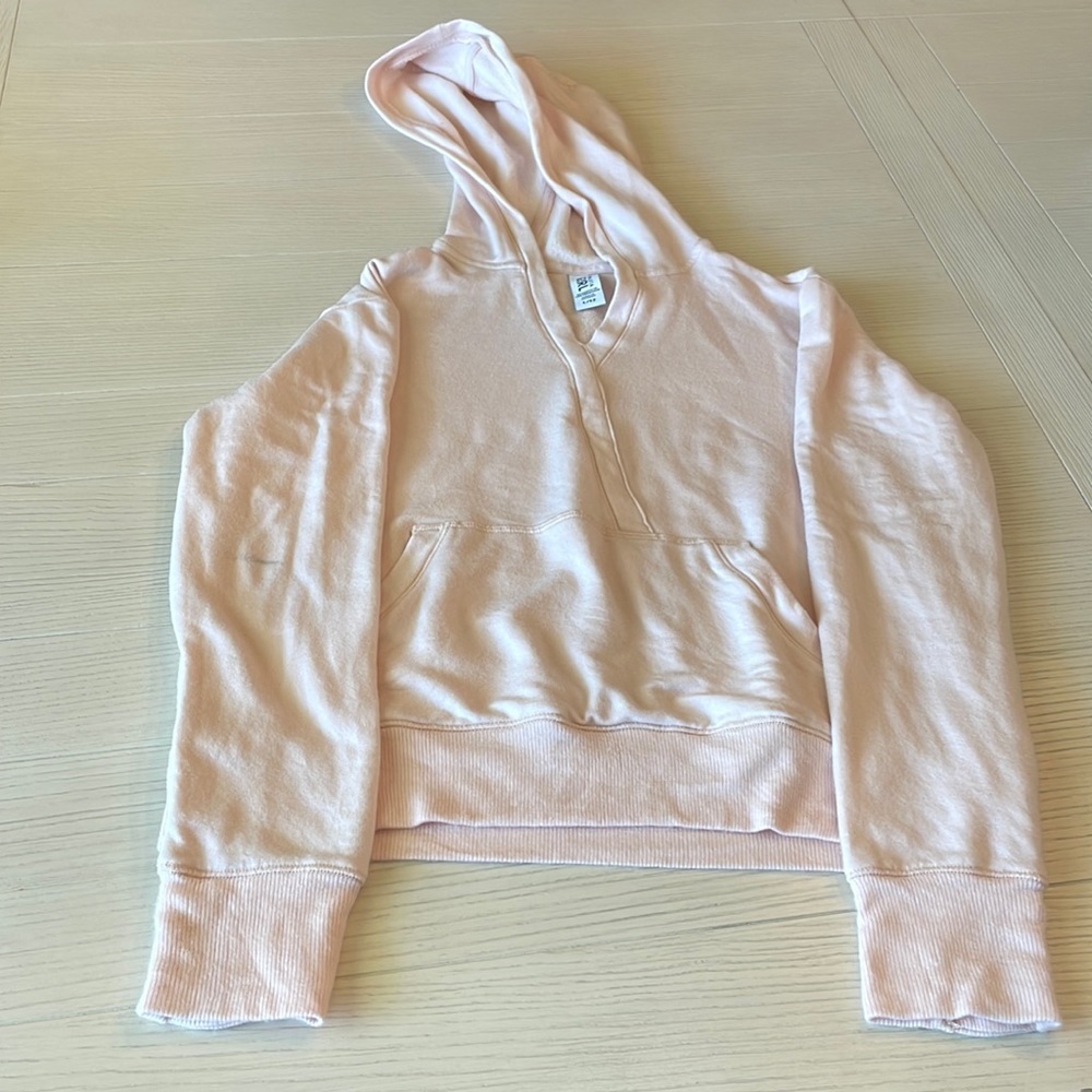 Athleta Girl pink hoodie. Size L 12